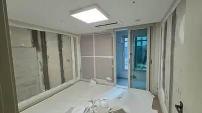 대치동 대치푸르지오써밋 디아망 회벽화이트 실크도배현장 현장 사진