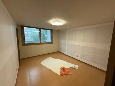 성동구 상왕십리동 텐즈힐 1단지 43평형, 디아망 회벽 크림 화이트 실크벽지로 새롭게 태어나다 현장 사진