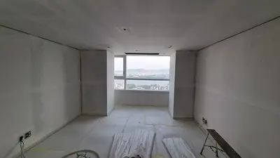 광진구 자양동 더샾스타시티 78평형 올띄움초배 완료 #디아망포티스+디아망 초고급실크도배 현장 사진
