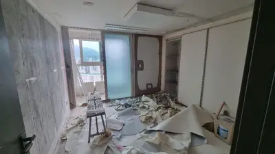 동작구상도동래미안이수역로이파크32평형디아망퓨어화이트실크도배 현장 사진