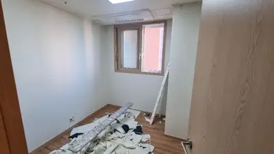 수정구위례광장로104한화오벨리스크센트럴스퀘어오피스텔벽면만LG테라피실크도배 현장 사진