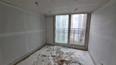 남양주시 호평동 호평파라곤 전체 디아망 퓨어 화이트 실크벽지도배시공 현장 사진