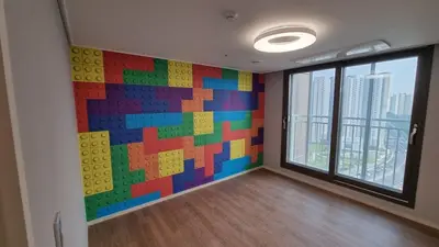 송파구위례송파로123위례포레샤인17단지뮤럴벽지시공 현장 사진